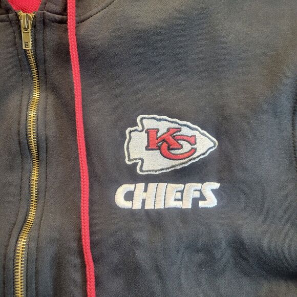 Vtg Kansas City Chiefs NFL Team Apparel Jacket Mens Sz Large Heavy Duty Vintage‎ - Picture 3 of 13